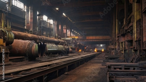 Steel factory, steel mills, steel industry, iron making  © Zakir