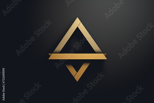 A geometric symbol logo representing precision and balance