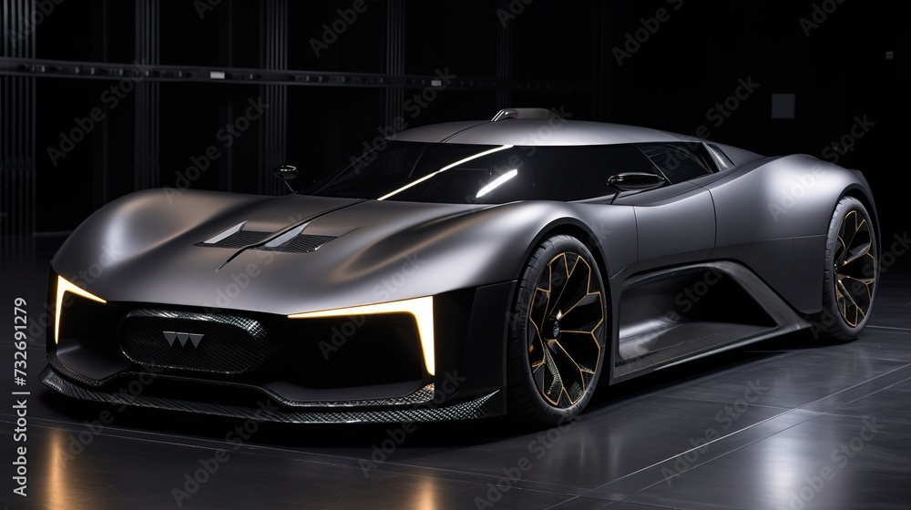 Naklejka premium sports car high tech futuristic vehicle 