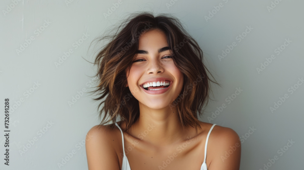 young woman with a natural, thoughtful expression on her face. young woman with a natural, thoughtful expression on her face.