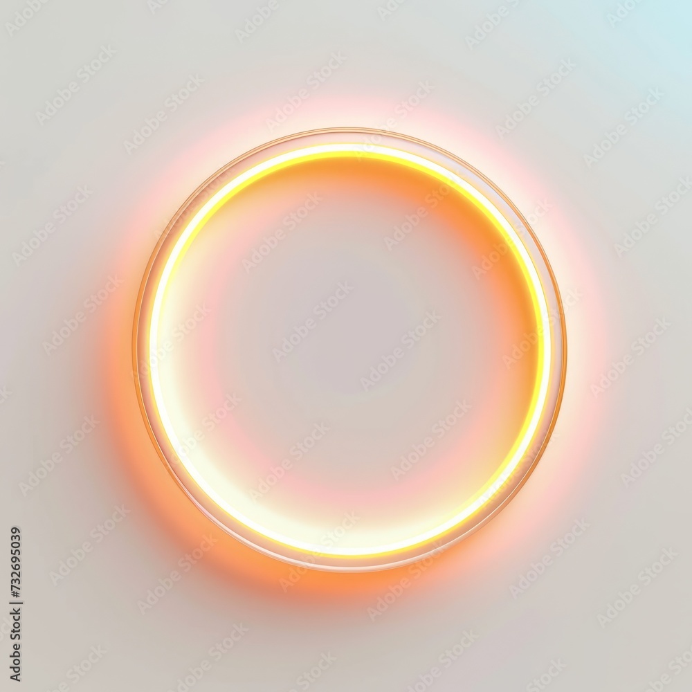 neon glow  3d  effect circle