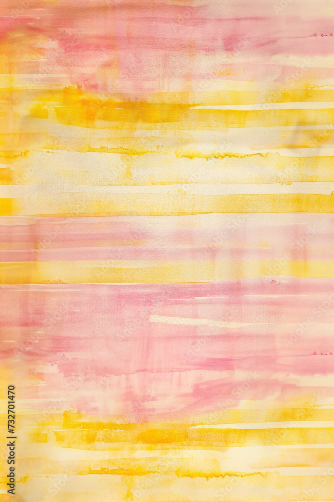 Vertical Painted lines watercolor backdrop abstract design yellow pink cream.