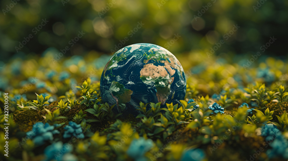 Miniature Earth Globe Nestled Miniature Earth Globe Nestled