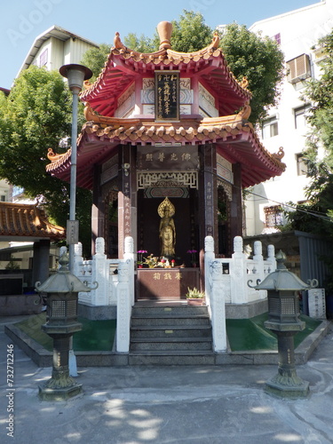 TAICHUNG, TAIWAN - December 31, 2023 :Famous temple scenery in Taichung, Taiwan