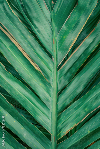 Vertical Green leaf texture. Leaf texture background.