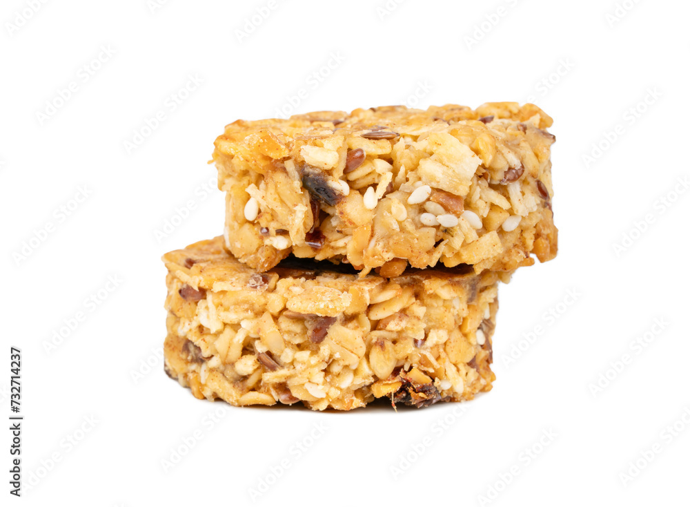 Two granola cookies isolate Two granola cookies isolate