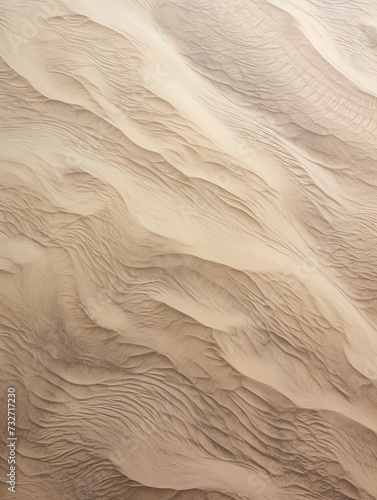 Aerial Dunes Art: Vintage Sand Print of a Desert Landscape.