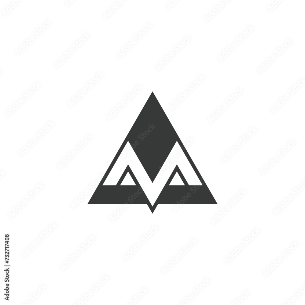 Alphabet letters Initials Monogram logo AM MA Alphabet letters Initials Monogram logo AM MA