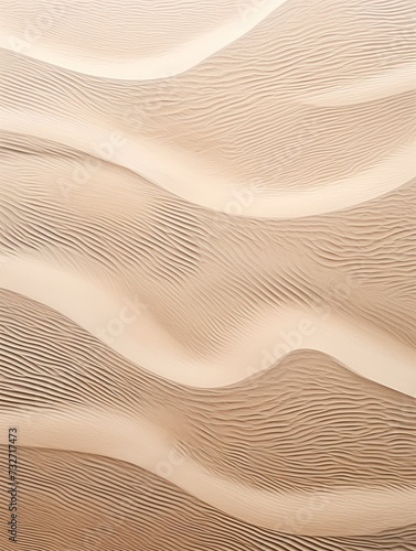 Aerial Sand Dunes - Desert Print, Rustic Wall Decor with Majestic Artistic Rendering © Michael