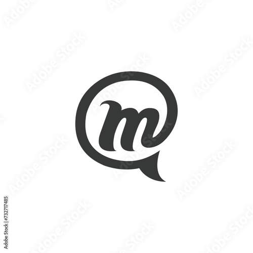 AM, MA, A AND M Abstract initial monogram letter alphabet logo design