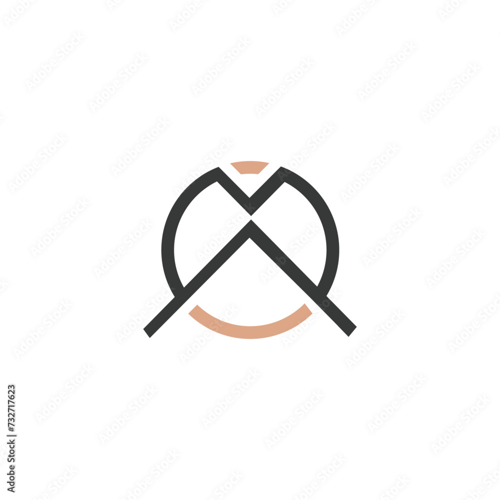 AM, MA, Abstract initial monogram letter alphabet logo design AM, MA, Abstract initial monogram letter alphabet logo design