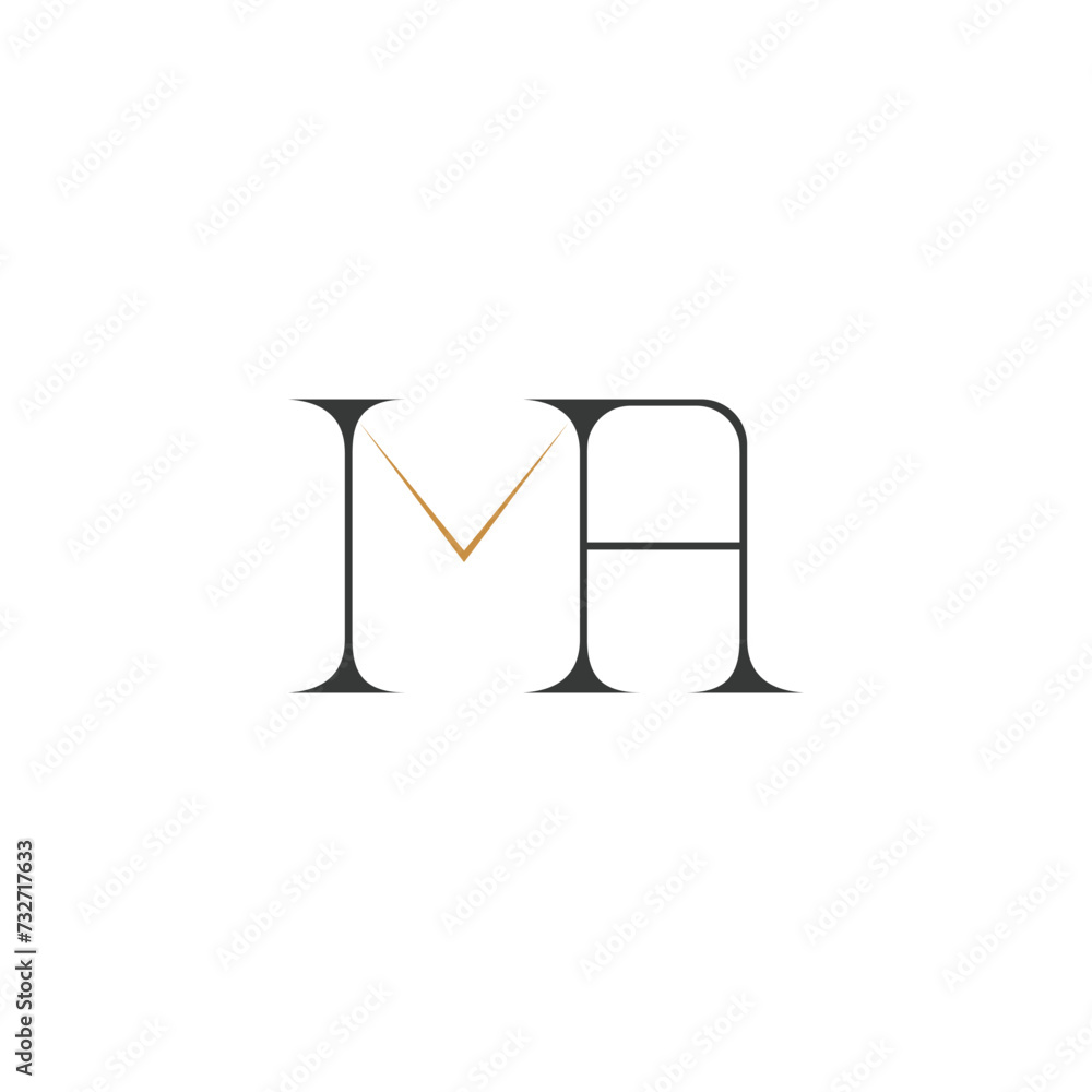 AM, MA, Abstract initial monogram letter alphabet logo design AM, MA, Abstract initial monogram letter alphabet logo design