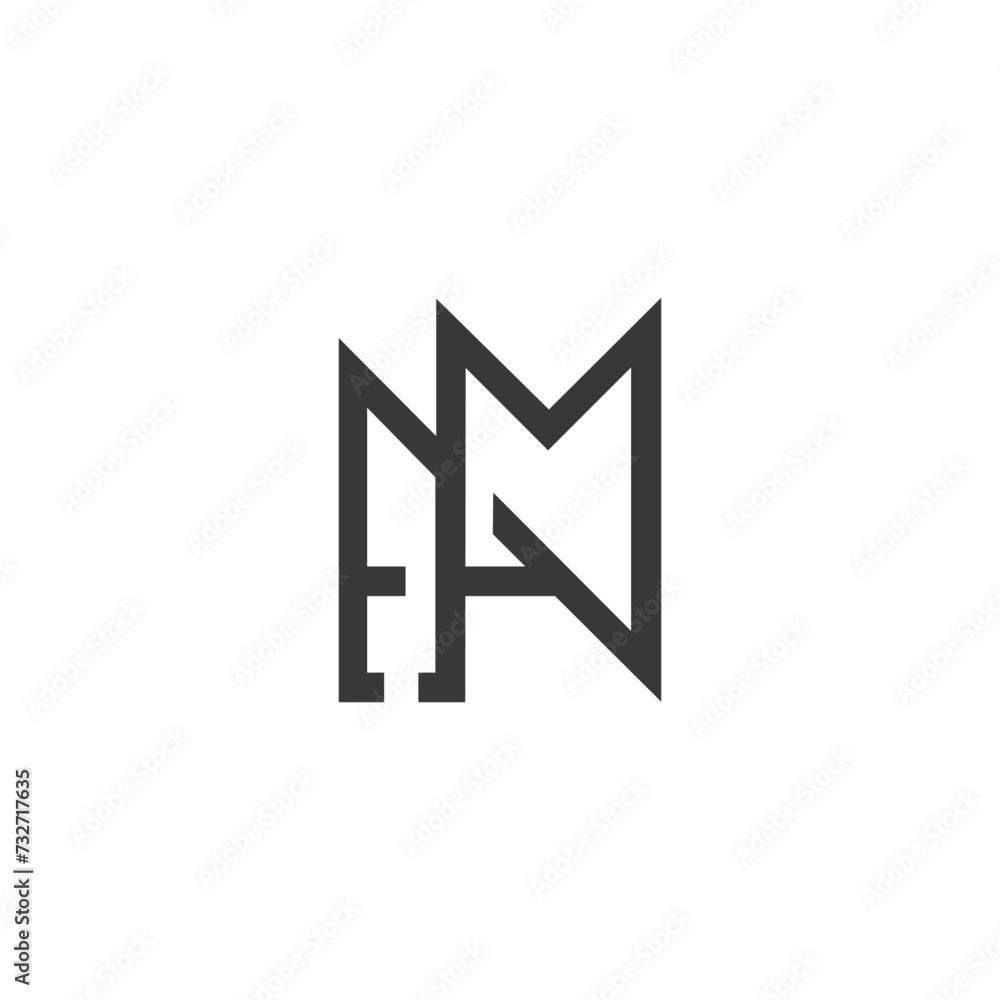 AM, MA, Abstract initial monogram letter alphabet logo design AM, MA, Abstract initial monogram letter alphabet logo design