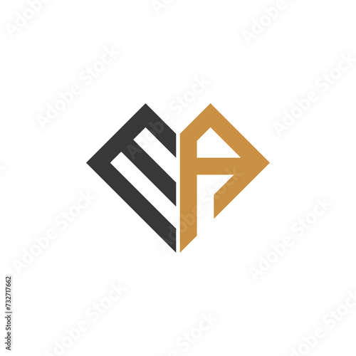 Alphabet letters Initials Monogram logo AM, MA, A and M