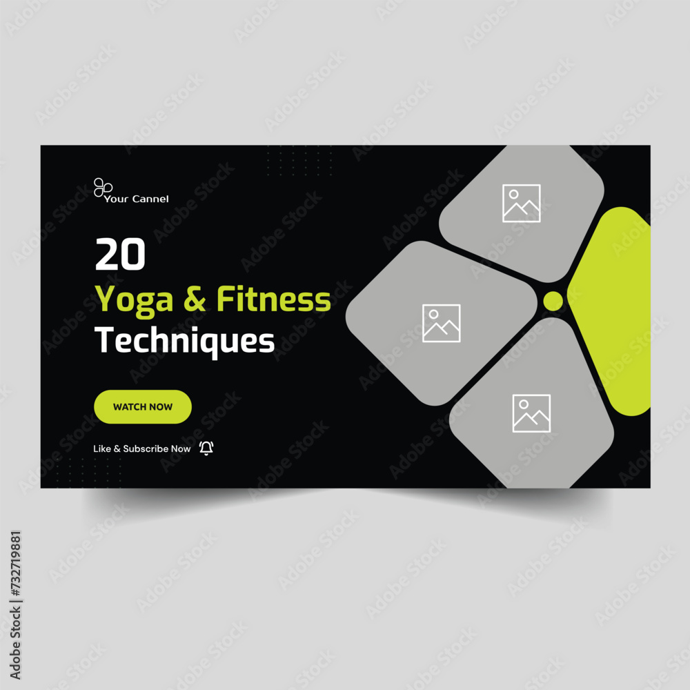 vector-illustration-yoga-and-fitness-tips-and-tricks-video-thumbnail