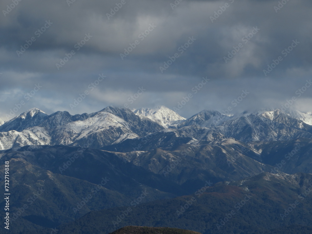 Distant Moody Mountain Range Distant Moody Mountain Range