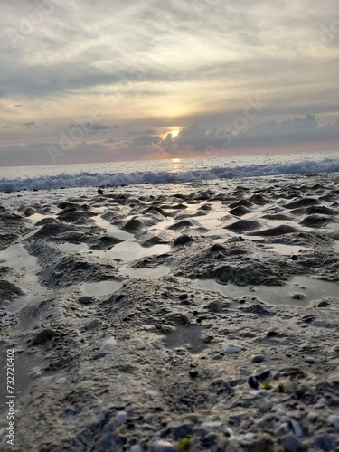 sunset on the beach