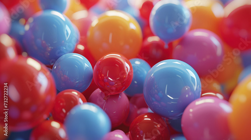 Colorful balloons background