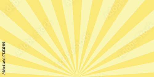 Sunrise sunbeam rays, yellow lines background, light
