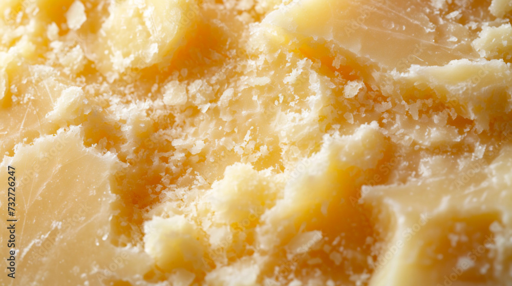 Parmesan cheese texture close-up Parmesan cheese texture close-up