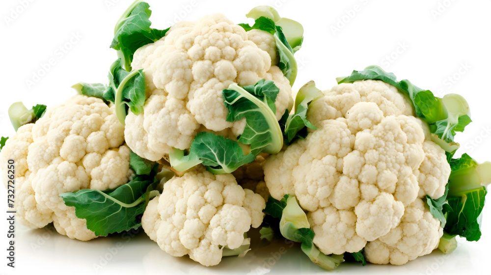 cauliflower isolated on white background cauliflower isolated on white background