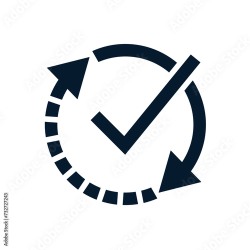 The concept of convenient payment, replacement, control. Vector icon isolated on white background.