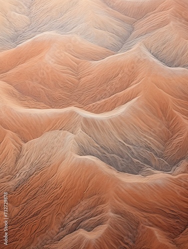 Desert Dunes Canvas: Aerial Landscape Nature Artwork