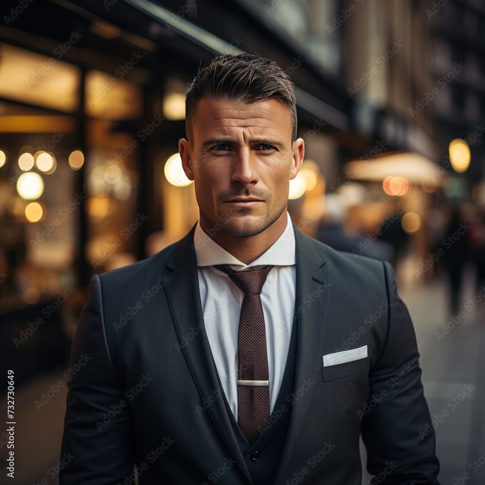 Handsome smiling confident businessman portrait Handsome smiling confident businessman portrait
