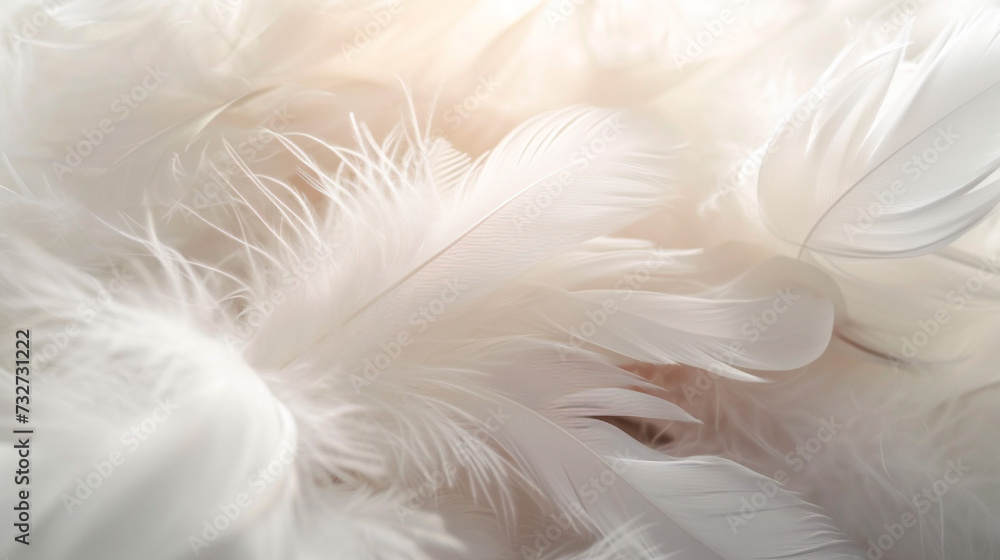 background of airy white feathers background of airy white feathers