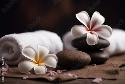 Spa treatments with massage rocks