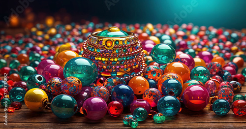 Fototapeta Naklejka Na Ścianę i Meble -  Abstract background with 3d shapes. ai