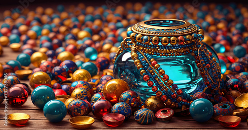 Fototapeta Naklejka Na Ścianę i Meble -  Abstract background with 3d shapes. ai