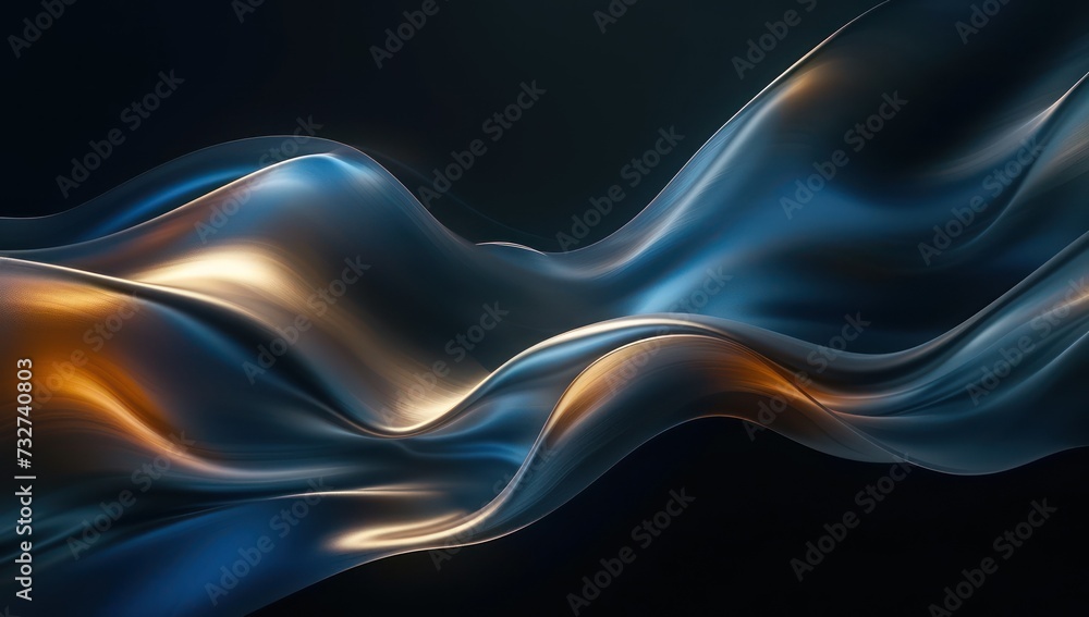 Liquid wavy background of dark motion and depth. Background for technological processes, science, presentations, education, etc Liquid wavy background of dark motion and depth. Background for technological processes, science, presentations, education, etc