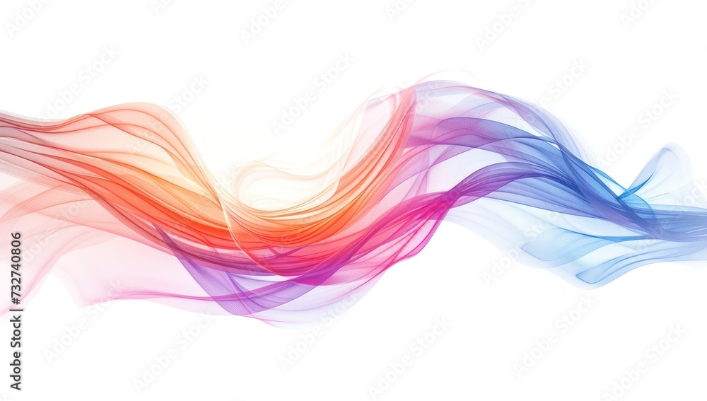 Bright and dynamic abstract design. Smooth wavy pattern with a combination of warm and cool colors of orange, pink, purple and blue Bright and dynamic abstract design. Smooth wavy pattern with a combination of warm and cool colors of orange, pink, purple and blue