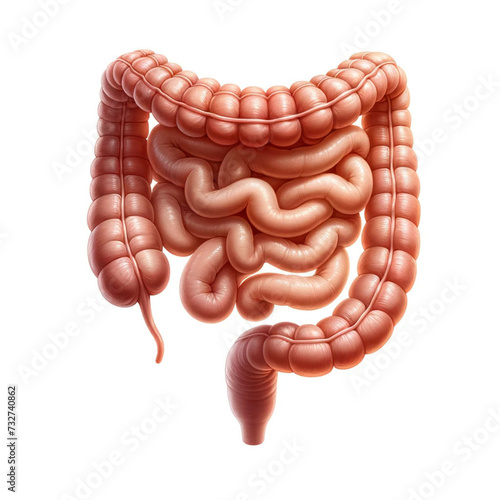小腸と大腸のイラスト photo