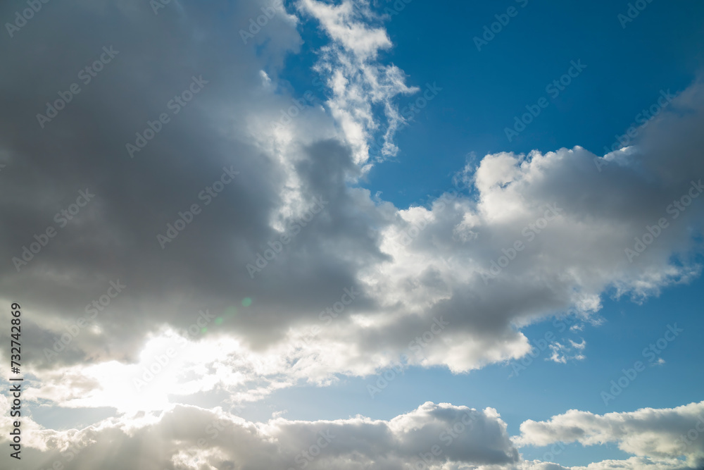 Blue sky background