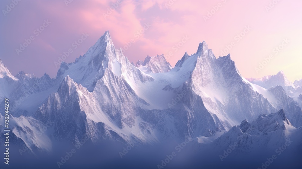 Panoramic view of a mountain range with peaks in monochrome. Foggy and overcast. Illustration for cover, card, postcard, interior design, banner, poster, brochure or presentation. Panoramic view of a mountain range with peaks in monochrome. Foggy and overcast. Illustration for cover, card, postcard, interior design, banner, poster, brochure or presentation.