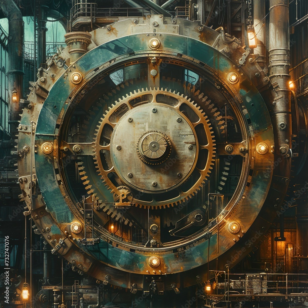 Fototapeta premium Alter Tresor, Zaubertür, Macht