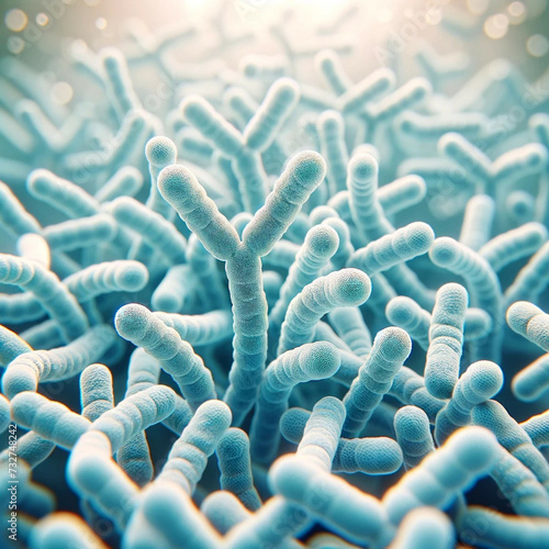 腸内細菌のイラスト photo