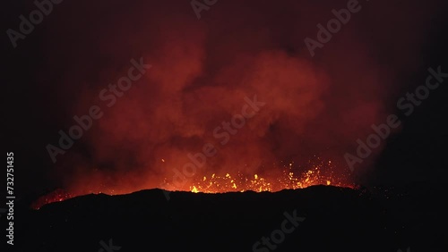  Iceland volcano eruption lava magma from crater Fagradalsfjall Hagafell Grindavik photo