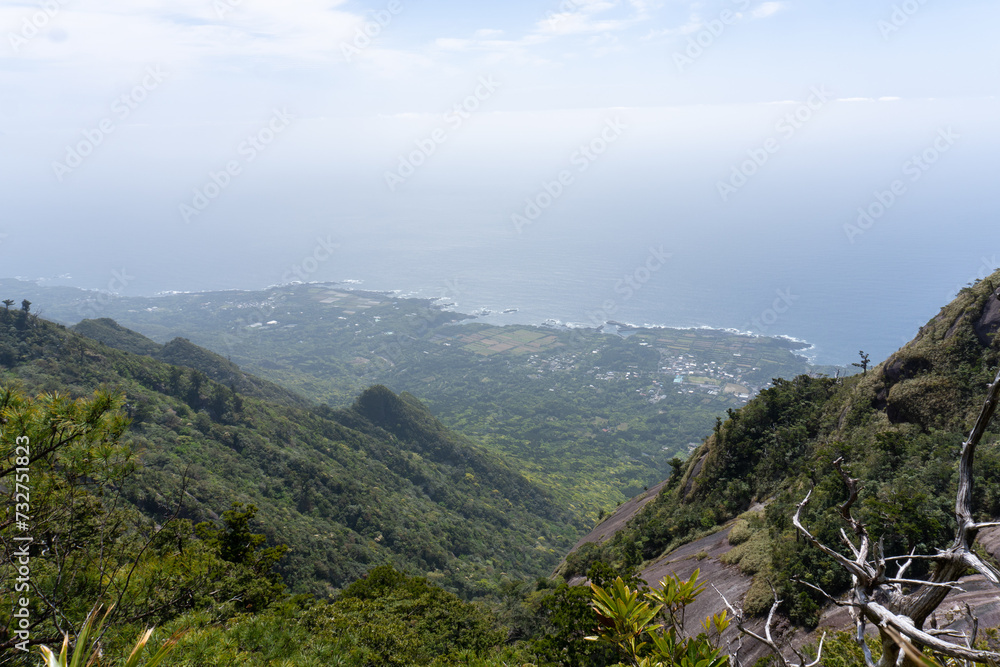 Fototapeta premium The Mt Mocchomu in Kagoshima, Yakushima island