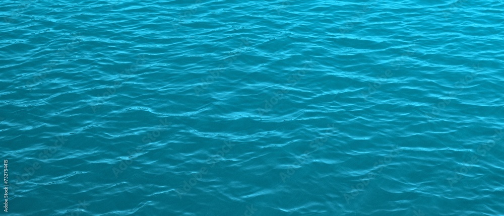Blue water ripple surface - obrazy, fototapety, plakaty 