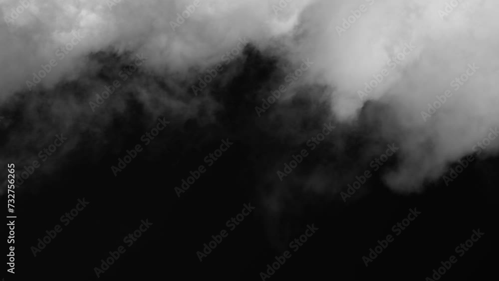 Moving Clouds on black Background, Drag and Drop on Your Timeline, to apply a smoke or cloud effect to a video, Nature, Landscape, View scene. White cloud moves and changes shape on black background Moving Clouds on black Background, Drag and Drop on Your Timeline, to apply a smoke or cloud effect to a video, Nature, Landscape, View scene. White cloud moves and changes shape on black background