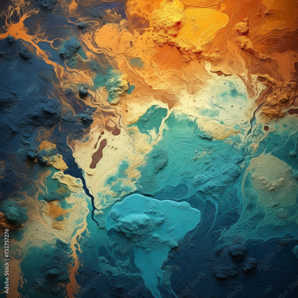 Naklejka premium Abstract backround with planet Earth n the space