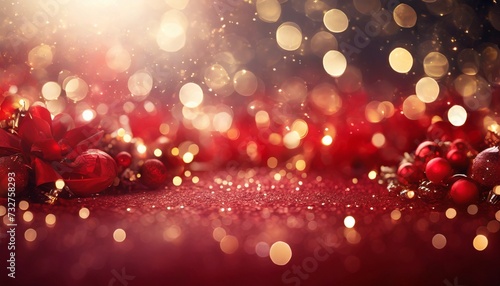 christmas xmas background red abstract valentine red glitter bokeh vintage lights happy holiday new year defocused