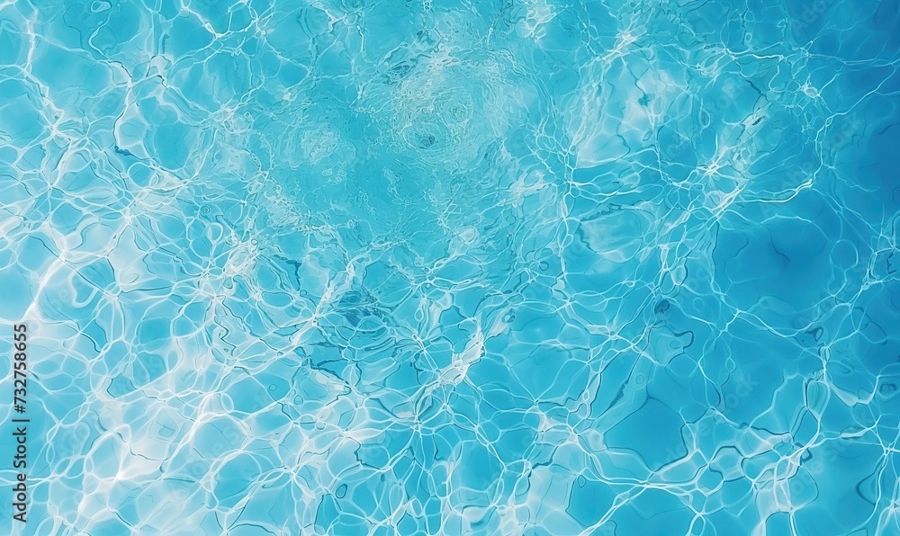 Blue Pool Water: Top View Background Texture Blue Pool Water: Top View Background Texture