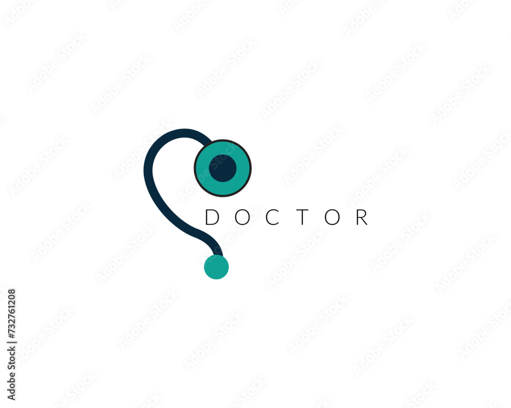 Creative Logo for health care phonendoscope . Creative Logo for health care phonendoscope .