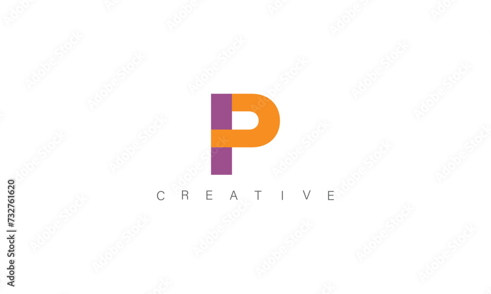 P latter logo useful and unique latter