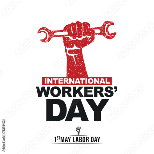 1st may labour day vector illustration.