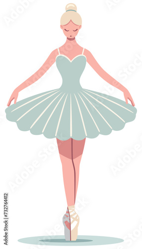 Ballerina Flat Design